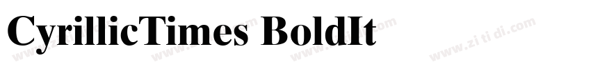 CyrillicTimes BoldIt字体转换